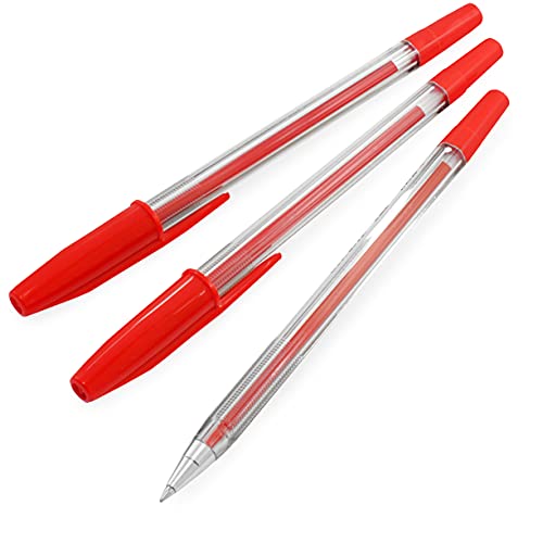uni-ball SA-S Kugelschreiber, 0,7 mm Spitze, rote Tinte, 3 Stück von uni-ball