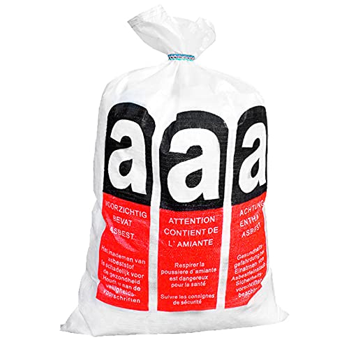 PP Sack 70x110cm aus PP-Gewe PP-Gewebesäcke Flachsäcke Abfallsäcke Entsorgung Warndruck "Asbest" 100 Stück PP Sack 70x110cm aus PP-Gewe PP-Gewebesäcke Flachsäcke Abfallsäcke Entsorgung Warndruck "Asbest" 100 Stück von unipak