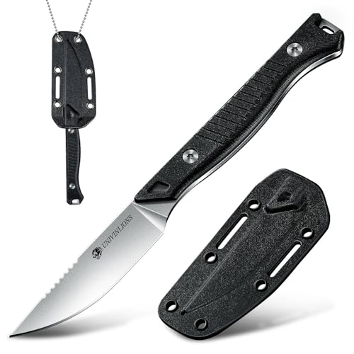 univinlions Neck Knife Outdoor Neckknife Survival Feststehendes Messer Halskette mit Kydex Scheide Campingmesser G10 Griff Mini EDC Messer Geschenk für Männer Schwarz univinlions Neck Knife Outdoor Neckknife Survival Feststehendes Messer Halskette mit Kydex Scheide Campingmesser G10 Griff Mini EDC Messer Geschenk für Männer Schwarz von univinlions