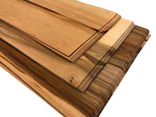 1qm Holzfurniere = 17-28 Platten, Echtholz Furniere aus Massivholz in verschiedenen Holzarten. Bastelholz – Platten, Edelholz Holzfurnier zum Basteln Holzplatte Bastelset (Kernahorn) von unknown