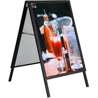 update displays Kundenstopper HardLine schwarz DIN A1 2 Fächer von update displays