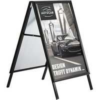 update displays Kundenstopper schwarz DIN A1 2 Fächer von update displays