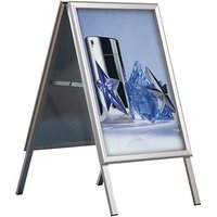 update displays Kundenstopper silber DIN A1 2 Fächer von update displays