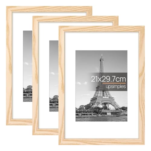 upsimples 3 Pack Bilderrahmen A4 Holz, Picture Frame Holz für Fotos, Bilder, Poster upsimples 3 Pack Bilderrahmen A4 Holz, Picture Frame Holz für Fotos, Bilder, Poster von upsimples