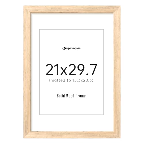 upsimples Bilderrahmen A4 Holz, Natur Echtholz Bilderrahmen A4, Holzbilderrahmen Poster Echtholz upsimples Bilderrahmen A4 Holz, Natur Echtholz Bilderrahmen A4, Holzbilderrahmen Poster Echtholz von upsimples