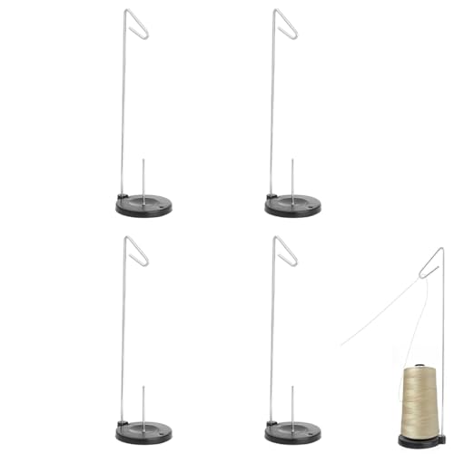 4 Stück Einzelfadenhalter, Kegelhalter, Spulenhalter, Einzelkegelspulenhalter, mit stabiler Basis, für Stickmaschinen für Overlock-Nähmaschinen 4 Stück Einzelfadenhalter, Kegelhalter, Spulenhalter, Einzelkegelspulenhalter, mit stabiler Basis, für Stickmaschinen für Overlock-Nähmaschinen von usefulbeauty