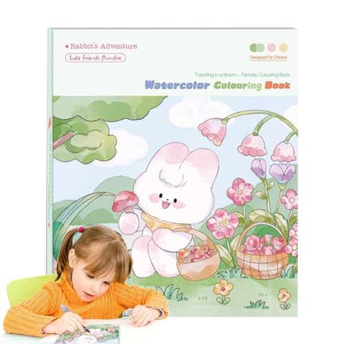 usefulbeauty Aquarellbuch für Anfänger, Aquarellbuch, Lesezeichen-Set, multifunktionales Aquarellbuch für den Kindergarten zu Hause usefulbeauty Aquarellbuch für Anfänger, Aquarellbuch, Lesezeichen-Set, multifunktionales Aquarellbuch für den Kindergarten zu Hause von usefulbeauty