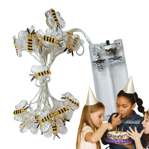 usefulbeauty Bienenketten- , 20 LEDs, batteriebetrieben, für den Garten, Dekoration für Hochzeit, Party, Balkon, Hof, Auffahrt, Hof, Auffahrt. usefulbeauty Bienenketten- , 20 LEDs, batteriebetrieben, für den Garten, Dekoration für Hochzeit, Party, Balkon, Hof, Auffahrt, Hof, Auffahrt. von usefulbeauty