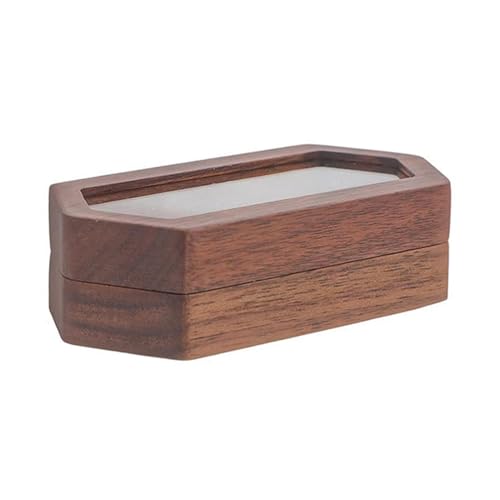 usefulbeauty Boxen für Hochzeitszeremonien | Doppelbox für Ringe aus Holz | Schmuckschatulle für Ehefrau, Ehemann, Hochzeitszeremonie, Heiratsantrag, Verlobung, besondere Anlässe von usefulbeauty