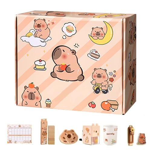 usefulbeauty Capybara Schulsachen | Capybara Stifteetui für Kinder,Schulbedarf Für Und Mädchen Enthält Notizbücher Stifte Haftnotizen Aufkleber Usw usefulbeauty Capybara Schulsachen | Capybara Stifteetui für Kinder,Schulbedarf Für Und Mädchen Enthält Notizbücher Stifte Haftnotizen Aufkleber Usw von usefulbeauty