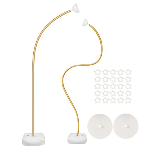 usefulbeauty Goldfarbenes Ballonbogen Set | Goldener Ständer Mit Fuß Für Hintergrund - Wiederverwendbarer Boden-Ständer Für Hintergründe Fotografie Ladeneröffnung Geburtstage Firmenevents von usefulbeauty