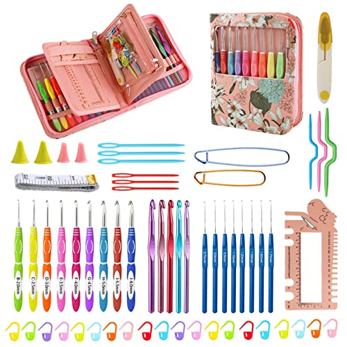 usefulbeauty Häkelnadel-Set – weiche und weiche Griffe, Häkelnadeln, Stricknadeln – Häkelnadeln, Garn-Sets zum Stricken von Handschuhen und Pullovern, Häkeln usefulbeauty Häkelnadel-Set – weiche und weiche Griffe, Häkelnadeln, Stricknadeln – Häkelnadeln, Garn-Sets zum Stricken von Handschuhen und Pullovern, Häkeln von usefulbeauty