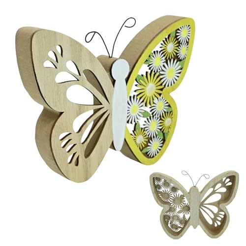 usefulbeauty Hohler Schmetterling für Ostern, Schmetterlingsdekor aus Holz – Holzornamente aus unbehandeltem Holz für Wanddekoration, exquisite Tischfigur, Zubehör usefulbeauty Hohler Schmetterling für Ostern, Schmetterlingsdekor aus Holz – Holzornamente aus unbehandeltem Holz für Wanddekoration, exquisite Tischfigur, Zubehör von usefulbeauty