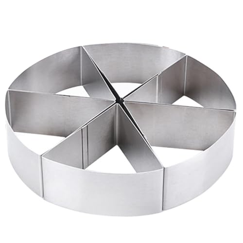 usefulbeauty Käsekuchenschneider, Teiler aus Metall, Pfannkuchentrenner aus Edelstahl, für Partys und Veranstaltungen, 6-teiliger Kuchenschneider usefulbeauty Käsekuchenschneider, Teiler aus Metall, Pfannkuchentrenner aus Edelstahl, für Partys und Veranstaltungen, 6-teiliger Kuchenschneider von usefulbeauty