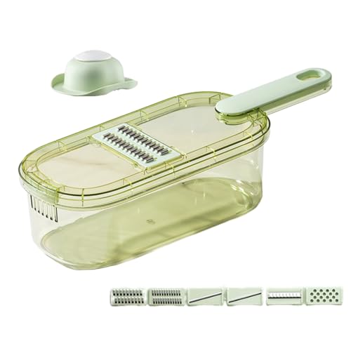 usefulbeauty Lebensmittelschneider, für Kartoffeln, Gemüseschneider mit Behälter für Kartoffeln, Karotten, Zubereitung von Salat, Grill, Camping, Outdoor usefulbeauty Lebensmittelschneider, für Kartoffeln, Gemüseschneider mit Behälter für Kartoffeln, Karotten, Zubereitung von Salat, Grill, Camping, Outdoor von usefulbeauty