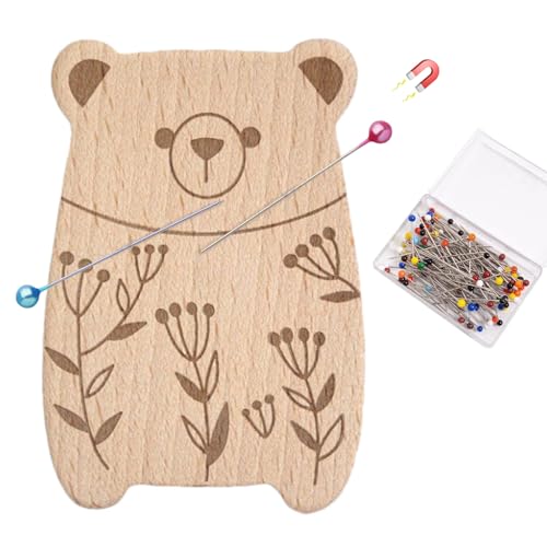 usefulbeauty Magnetischer Nadelhalter – Magnet mit Nadeln aus Holz in Tierform | mit 100 Stecknadeln, vielseitiger Organizer für Haarspangen und Büroklammern für und Stickereigröße usefulbeauty Magnetischer Nadelhalter – Magnet mit Nadeln aus Holz in Tierform | mit 100 Stecknadeln, vielseitiger Organizer für Haarspangen und Büroklammern für und Stickereigröße von usefulbeauty