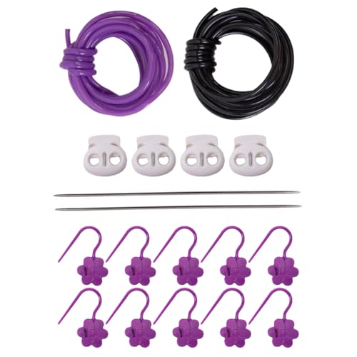 usefulbeauty Nadelkappen | Set mit 4 Schutzkappen mit 2 Metallnadeln und passendem Zubehör, mit 2 Kordeln, 10 Marker und Zubehör für kreative Projekte mit Woll- und usefulbeauty Nadelkappen | Set mit 4 Schutzkappen mit 2 Metallnadeln und passendem Zubehör, mit 2 Kordeln, 10 Marker und Zubehör für kreative Projekte mit Woll- und von usefulbeauty