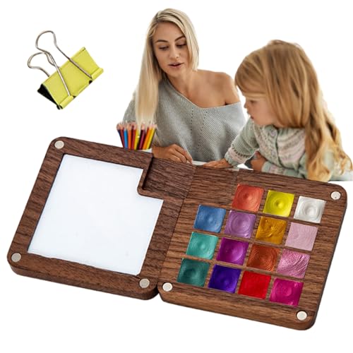 usefulbeauty Palette für Skizzenbuch aus Holz, Malpalette aus Holz | Tragbare Skizzenbuch-Palette mit 15 Rastern – Palette für Skizzenbuch, Reise-Skizzenbuch, Palette usefulbeauty Palette für Skizzenbuch aus Holz, Malpalette aus Holz | Tragbare Skizzenbuch-Palette mit 15 Rastern – Palette für Skizzenbuch, Reise-Skizzenbuch, Palette von usefulbeauty