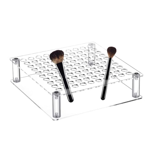 usefulbeauty Pinselhalter | 100-Loch Acryl Schreibtisch-Displayständer für Stifte | Praktischer Pinselhalter Für Schreibtisch Wohnzimmer Schlafzimmer von usefulbeauty