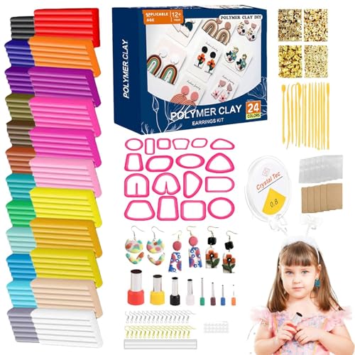 usefulbeauty Set aus Ton-Ohrringen, Set aus Ton, 148 x Set zur Herstellung von Schmuck, Kunsthandwerk, Ohrringe, Werkzeuge aus Ton und usefulbeauty Set aus Ton-Ohrringen, Set aus Ton, 148 x Set zur Herstellung von Schmuck, Kunsthandwerk, Ohrringe, Werkzeuge aus Ton und von usefulbeauty