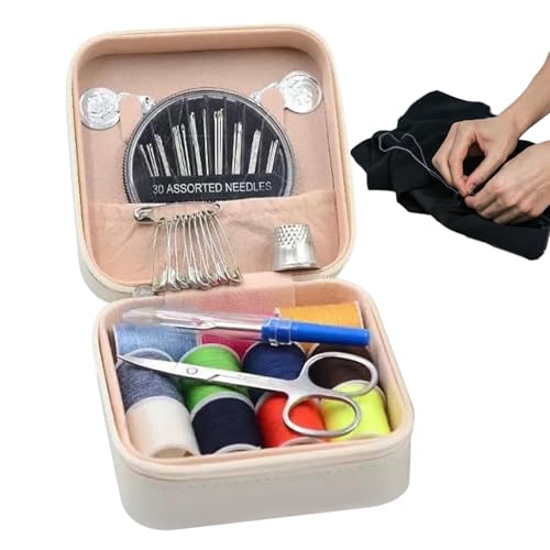 usefulbeauty Set mit Nadeln und Fäden – Zubehör für Würfel, Knöpfe, Stoff, Zubehör, Stickerei, tragbar, für Anfänger, Renovierung, Kleidung, Kunstprojekte von usefulbeauty