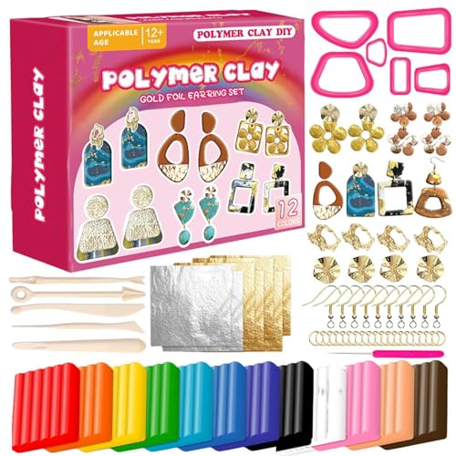 usefulbeauty Ton-Ohrring-Set, zur Herstellung von Ohrsteckern aus Ton – 148 x Set zur Schmuckherstellung von Ohrringen, Tonwerkzeuge und usefulbeauty Ton-Ohrring-Set, zur Herstellung von Ohrsteckern aus Ton – 148 x Set zur Schmuckherstellung von Ohrringen, Tonwerkzeuge und von usefulbeauty