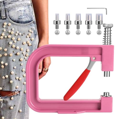 usefulbeauty Werkzeug zum Anbringen von Perlen | Manuelle Presse für Perlen | Applikator für Schmuckherstellung, Dekoration von Kleidung, Hochzeit und Taschen von usefulbeauty