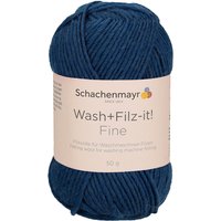 Schachenmayr Wash + Filz-it! Fine, 50 g, ca. 100 m - Indigo von Blau