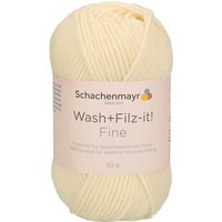 Schachenmayr Wash + Filz-it! Fine, 50 g, ca. 100 m - White von Weiß