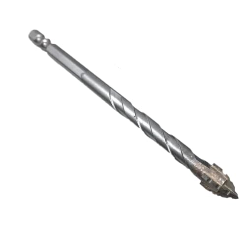 1/2/4/5/10-teiliges vierschneidiges, gezacktes Exzenterbohrer-Set mit hoher Härte, sechseckig, einfache Installation, multifunktionales Bohrer-Set mit schrägem Kopf(5Pcs 6 6 8 10 12) von uvmgmync