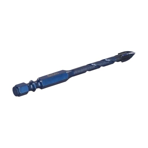 1/5 Stück 6 mm, 8 mm, 10 mm, 12 mm, 14 mm Glasfliesen-Stanzen, Fliesenbohren, Glasfliesen-Stanzen, einfaches dreieckiges und spiralförmiges Design, Helligkeit(6mm) von uvmgmync