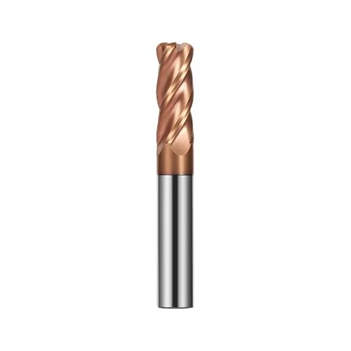 1/5 stücke HRC55 Wolfram Stahl Ecke Radius Fräser D6R0.5 Legierung R Winkel Cutter 4R0.5 Erweiterte 4 Kanten Hartmetall-schaftfräser 8R1(1PCS,8R0.5x8x100) von uvmgmync