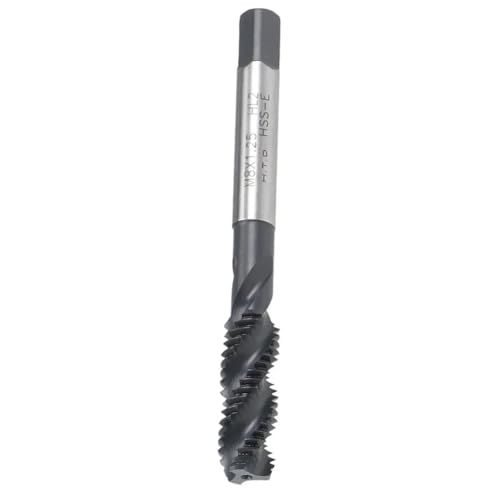 1 Stück M8 x 1,25 Spiralnut-Gewindebohrer, Spiralnut-Gewindebohrer, Schnellarbeitsstahl-Werkzeuge, metrischer Spiralnut-Gewindebohrer, Härte, quadratischer Kopf von uvmgmync