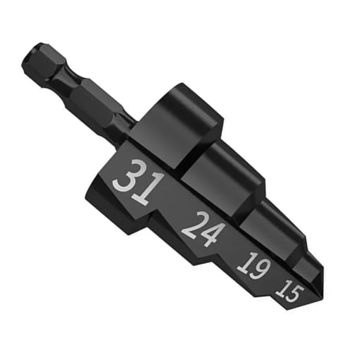 1 stück 3-in-1 PPR Heben Stufenbohrer Sechskantschaft Wasserrohr Expansionsbohrer Punch Klempner 15-31mm Wasserrohr Puncher Bohrer von uvmgmync