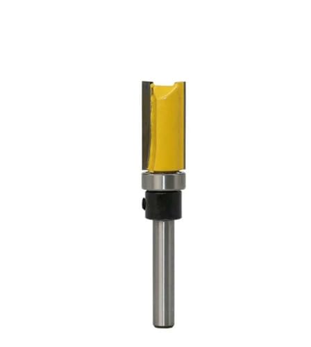 1 stück 6,35mm Schaft Muster Flush Trim Bit Gerade Bit Mit Bering Scharnier Stemmen Router Bit Holz Trimmer Cutter(6.35x12.7x25) von uvmgmync