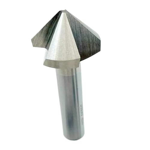 1 stück Rundschaft 3 Flöten 60 90 120 Grad HSS Anfasen Anfasen Schaftfräser Senker Bit 4,5-60 MM Anfaswerkzeug(3 Flute(120°),50mm(120 Degree)) von uvmgmync