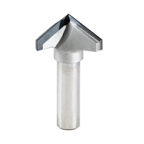 1 stücke Typ Router Bit for Holz 1/2 Schaft Ende Mühle Holzbearbeitung Cutter PCD Fräser CNC Bit for Holz MDF Plyoood(12.7x12.7x90Deg.) von uvmgmync