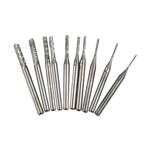 10 STÜCKE 0,8-3,175mm PCB Gravur Drehbohrer Schaftfräser Werkzeug Hartmetall 1/8 "Set Cutter CNC Arche Marke Neue 10 STÜCKE 0,8-3,175mm PCB Gravur Drehbohrer Schaftfräser Werkzeug Hartmetall 1/8 "Set Cutter CNC Arche Marke Neue von uvmgmync