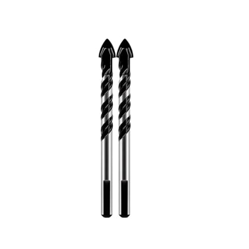 2/3/5/6/10 Stück Glas-Mauerwerk-Beton-Bohrer-Set, Kreuzfliesen-Keramik-Hartmetall-Fliesenbohrer-Set, universelles Bohrwerkzeug, Lochöffner(2PCS 6MM) von uvmgmync