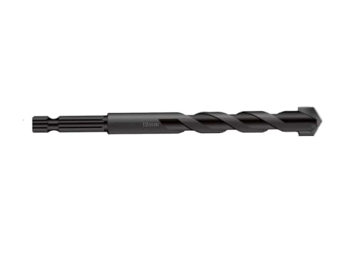 2/3/5/6 Stück 4–12 mm schwarzes Mauerwerk Sechskant-Fliesenbohrer-Set for Glas, Keramik, Beton, Lochöffner, Ziegel, harte Legierung, Dreieck-Bit-Werkzeugsatz(5PCS 6MM) von uvmgmync