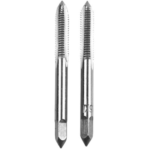 2-teiliges HSS-Gewindebohrer-Set, gerade Nut, Gewindebohrer, Maschinengewindebohrer, metrische Gewindebohrer, Handwerkzeuge M5 M6 M8 M10(M12) von uvmgmync