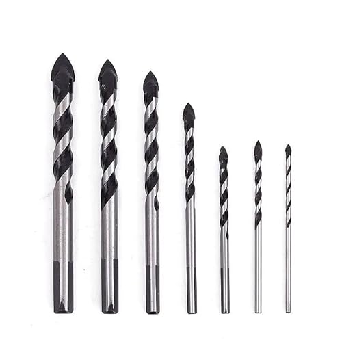 5/10 stücke 3 4 5 6 8 10 12mm Multi-funktionale Glas Bohrer Dreieck Bits for Keramik Fliesen beton Ziegel Metall Holz Kupfer(8-8-10-10-12) von uvmgmync