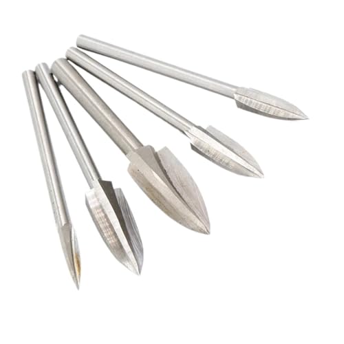 5 teile/satz for Holz Carving Gravur Bohrer Zubehör 1/8 Zoll (3mm) Schaft Fräser Carving Werkzeuge von uvmgmync