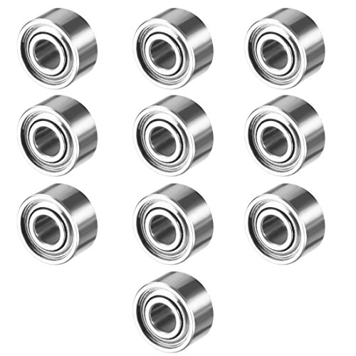 sourcing map 10 Stück MR52ZZ 2mmx5mmx2.5mm Doppelt Geschirmt Miniatur Tief Rillenkugellager Kugellager Rollenlager Skateboard Bearings Skateboard Kugellager Mini Kugellager Bearings von uxcell