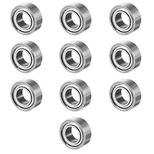 sourcing map 10 Stück MR84ZZ 4mmx8mmx3mm Doppelt Geschirmt Miniatur Tief Rillenkugellager Kugellager Rollenlager Skateboard Bearings Skateboard Kugellager Mini Kugellager Bearings von uxcell
