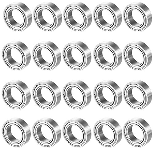 sourcing map 20 Stück MR106ZZ 6mmx10mmx3mm Doppelt Geschirmt Miniatur Tief Rillenkugellager Kugellager Rollenlager Skateboard Bearings Skateboard Kugellager Mini Kugellager Bearings von uxcell
