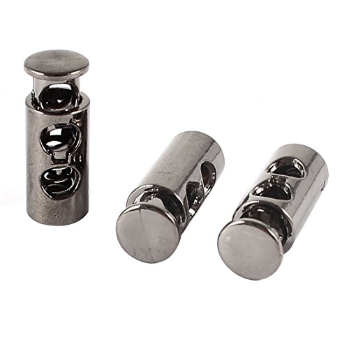 sourcing map 3 Stück Kordelklemme Schnellverschluss Plastik Dual Loch Kordelstopper Kordel Schloss Cordlock Stopper 5mm von uxcell