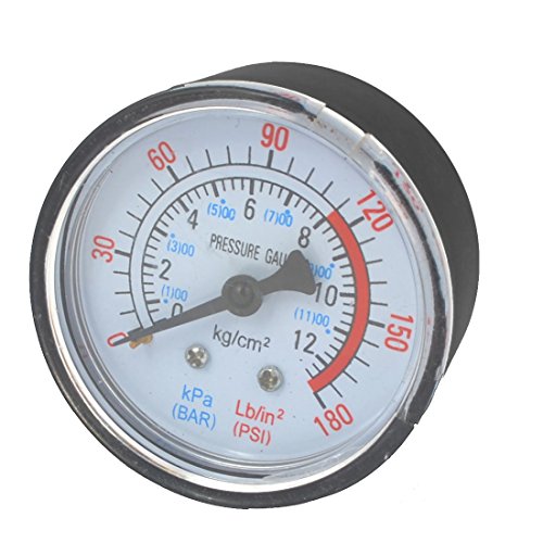 sourcing map Drucklufterzeuger pneumatische Hydraulikflüssigkeit Vakuum Manometer 0-12Bar sourcing map Drucklufterzeuger pneumatische Hydraulikflüssigkeit Vakuum Manometer 0-12Bar von uxcell