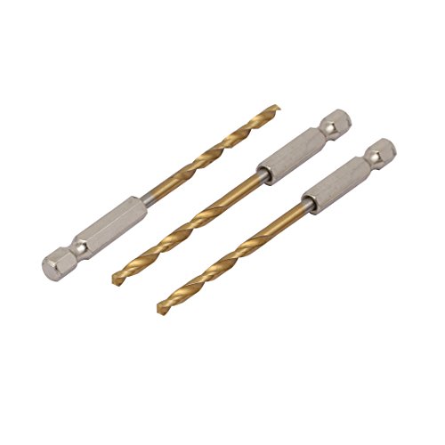 sourcing map HSS Spiralbohrer 3Stk 3,5mm Bohrer Dm 1/4-Zoll Sechskant Schaft 93mm Länge sourcing map HSS Spiralbohrer 3Stk 3,5mm Bohrer Dm 1/4-Zoll Sechskant Schaft 93mm Länge von uxcell