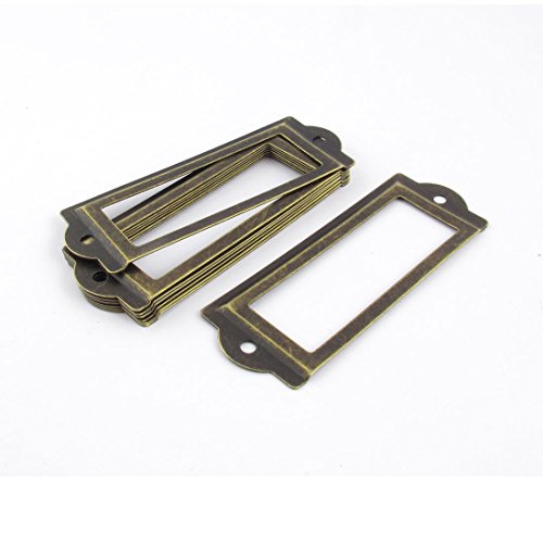 sourcing map Schublade Tag Etikettenhalter Office, 83 mm x 30 mm, 8 Stück, bronzefarben de sourcing map Schublade Tag Etikettenhalter Office, 83 mm x 30 mm, 8 Stück, bronzefarben de von uxcell